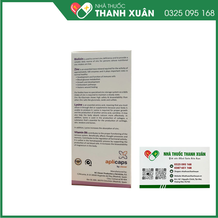 Biolizin giúp tăng cường đề kháng, hỗ trợ tiêu hóa giúp bé ăn ngon